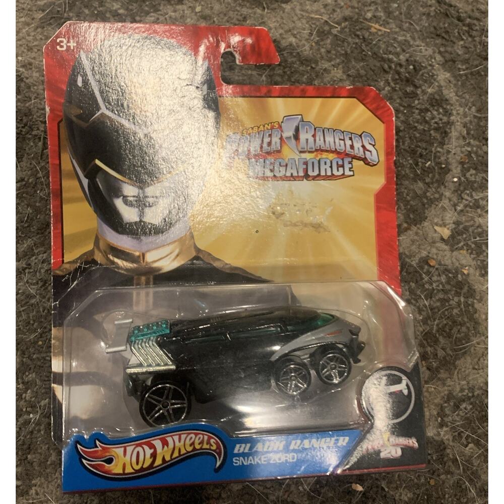 HOT WHEELS POWER RANGERS MEGAFORCE BLACK RANGER SNAKE ZORD **READ!!**